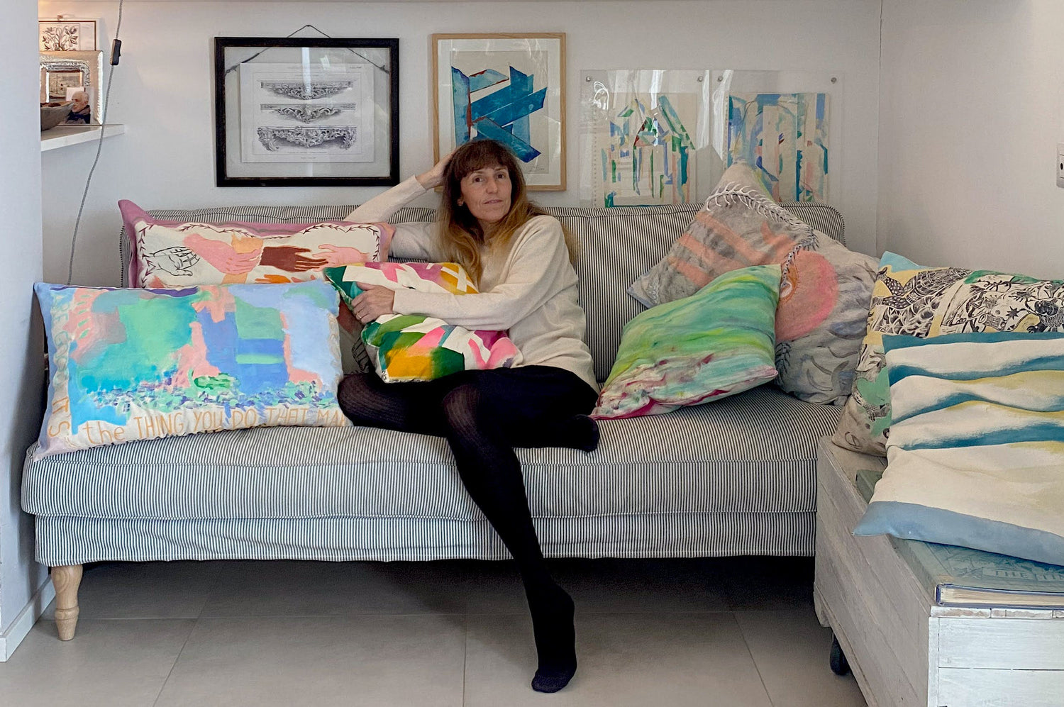 CUSCINI ARTISTICI DIPINTI A MANO